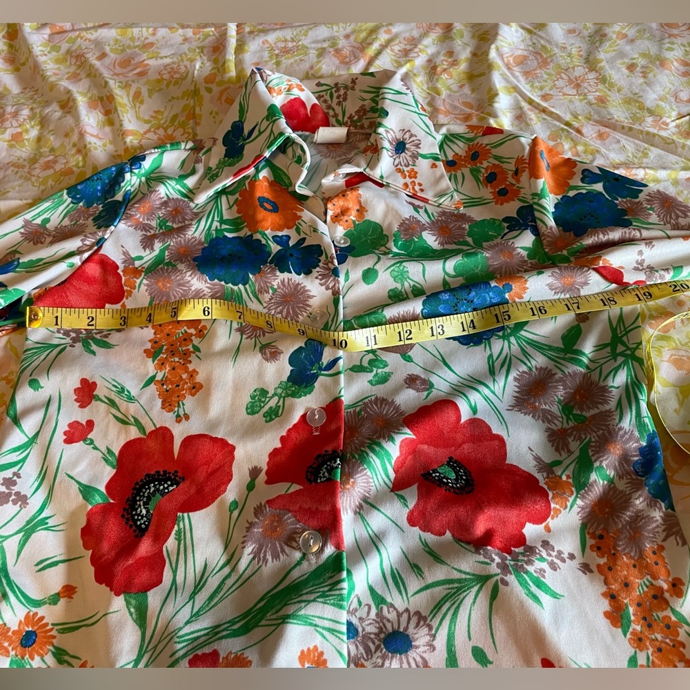 Vintage floral blouse - Picture 5 of 8